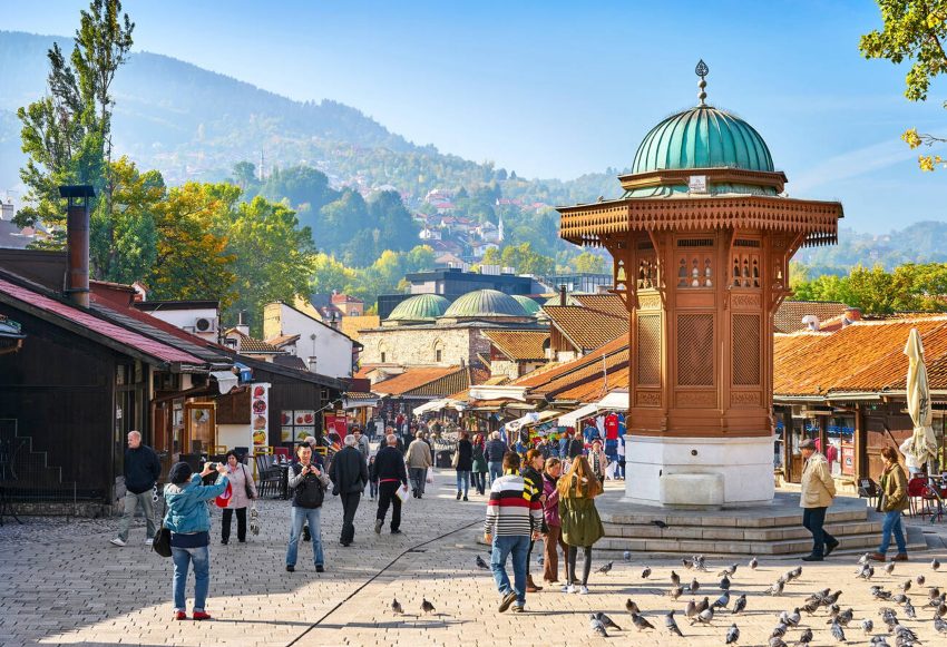 Başçarşı meydanı - Saraybosna, Bosna - Hersek | Saraybosna Gezi Rehberi